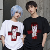 人気キャラ プリント トップス リリス ユニセックス 半袖Tシャツ