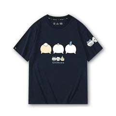 人気キャラ プリント トップス お尻を振る ユニセックス 半袖Tシャツ