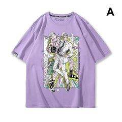 人気キャラ プリント トップス スタンド展開デザイン ユニセックス 半袖 Tシャツ その1