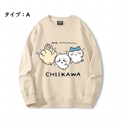 人気キャラ プリント トップス 仲間たち ユニセックス スウェット