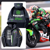 スポーツ&カルチャー プリント アウター モータースポーツテイスト メンズ 防風 レーシングジャケット