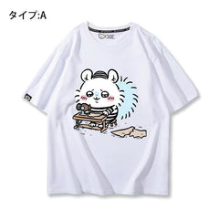 人気キャラ プリント トップス 日常(笑)ユニセックス 半袖Tシャツ