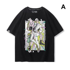 人気キャラ プリント トップス スタンド展開デザイン ユニセックス 半袖 Tシャツ その1