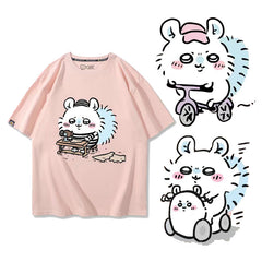 人気キャラ プリント トップス 日常(笑)ユニセックス 半袖Tシャツ