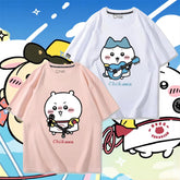 人気キャラ プリント トップス グループ ユニセックス 半袖Tシャツ