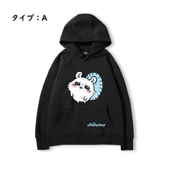 人気キャラ プリント トップス ユニセックス パーカー