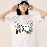 人気キャラ プリント トップス 楽しむ ユニセックス 半袖Tシャツ