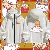 人気キャラ プリント ジャケット マック 防風 防寒 ユニセックス プリント カジュアル アウター