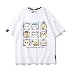 人気キャラ プリント トップス ACE AGENTS ユニセックス 半袖Tシャツ