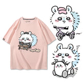 人気キャラ プリント トップス 日常(笑)ユニセックス 半袖Tシャツ