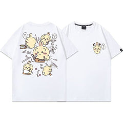 人気キャラ プリント トップス クッキング ユニセックス 半袖Tシャツ