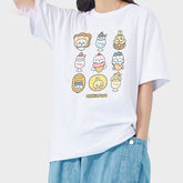 人気キャラ プリント トップス お菓子 ユニセックス 半袖Tシャツ