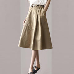 フレンチパフスリーブブラウス&Aラインスカート レディース セットアップ