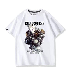 人気キャラ プリント トップス Killer Queen ユニセックス 半袖 Tシャツ