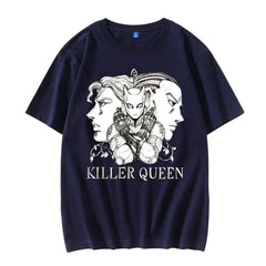 人気キャラ プリント トップス ヨシカゲとスタンド ユニセックス 半袖 Tシャツ