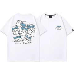 人気キャラ プリント トップス ハチの日常 ユニセックス 半袖Tシャツ