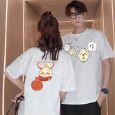 人気キャラ プリント トップス スラムダンク ユニセックス 半袖Tシャツ