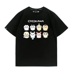 人気キャラ プリント トップス 家族写真 ユニセックス 半袖Tシャツ