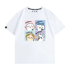 人気キャラ プリント トップス 農民 ユニセックス 半袖Tシャツ