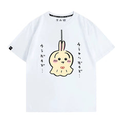 人気キャラ プリント トップス てるてる坊主 ユニセックス 半袖Tシャツ