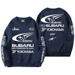 スポーツ&カルチャー プリント トップス ラリー仕様デザイン ユニセックス 長袖 スウェット