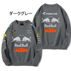 スポーツ&カルチャー プリント トップス RED BULL KTM デザイン ユニセックス 長袖 スウェット