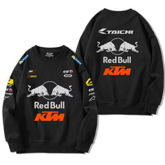 スポーツ&カルチャー プリント トップス RED BULL KTM デザイン ユニセックス 長袖 スウェット