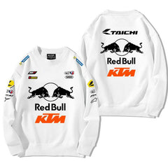 スポーツ&カルチャー プリント トップス RED BULL KTM デザイン ユニセックス 長袖 スウェット