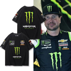 スポーツ&カルチャー プリント トップス モータースポーツ風 ロゴプリント ユニセックス 半袖Tシャツ