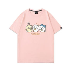 人気キャラ プリント トップス ドーナツ ユニセックス 半袖Tシャツ