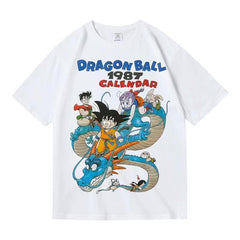 人気キャラ プリント トップス DRAGON ユニセックス 半袖Tシャツ