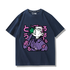 人気キャラ プリント トップス ディアボロ ユニセックス 半袖 Tシャツ