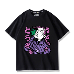 人気キャラ プリント トップス ディアボロ ユニセックス 半袖 Tシャツ