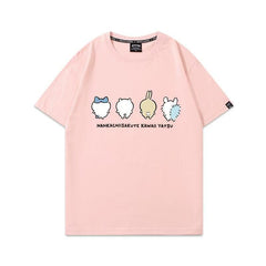 人気キャラ プリント トップス 可愛い後ろ姿 ユニセックス 半袖Tシャツ