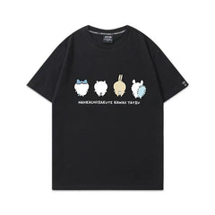 人気キャラ プリント トップス 可愛い後ろ姿 ユニセックス 半袖Tシャツ