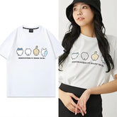 人気キャラ プリント トップス 可愛い後ろ姿 ユニセックス 半袖Tシャツ