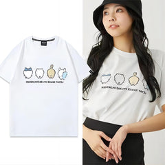 人気キャラ プリント トップス 可愛い後ろ姿 ユニセックス 半袖Tシャツ