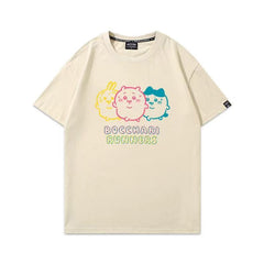 人気キャラ プリント トップス RUNNERS ユニセックス 半袖Tシャツ