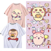 人気キャラ プリント トップス おかし ユニセックス 半袖Tシャツ