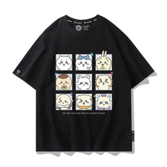 人気キャラ プリント トップス ACE AGENTS ユニセックス 半袖Tシャツ