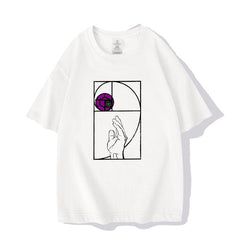人気キャラ プリント トップス Steel Ball Run ユニセックス 半袖Tシャツ