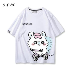 人気キャラ プリント トップス 日常(笑)ユニセックス 半袖Tシャツ