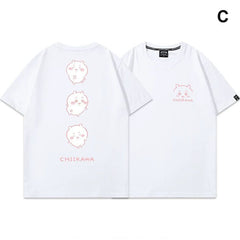 人気キャラ プリント トップス 楽しい気分 ユニセックス 半袖Tシャツ