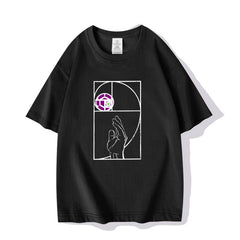 人気キャラ プリント トップス Steel Ball Run ユニセックス 半袖Tシャツ