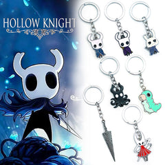 人気キャラ プリント Hollow Knight風 雑貨 メタルキーホルダー キーリング ネックレス 多タイプ展開 ユニセックス