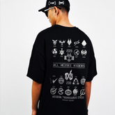 人気キャラ プリント トップス 2タイプのプリントデザイン ユニセックス 半袖Tシャツ