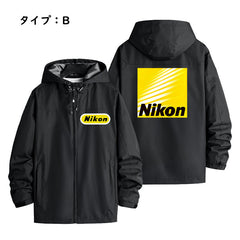 スポーツ&カルチャー プリント アウター カメラモチーフデザイン メンズ 防風 防寒 ジャケット