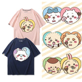 人気キャラ プリント トップス 美味しい料理 ユニセックス 半袖Tシャツ