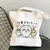 人気キャラ プリント バッグ ユニセックス 軽量&収納力抜群 キャンバス トートバッグ
