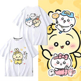 人気キャラ プリント トップス 集団遠足 ユニセックス 半袖Tシャツ